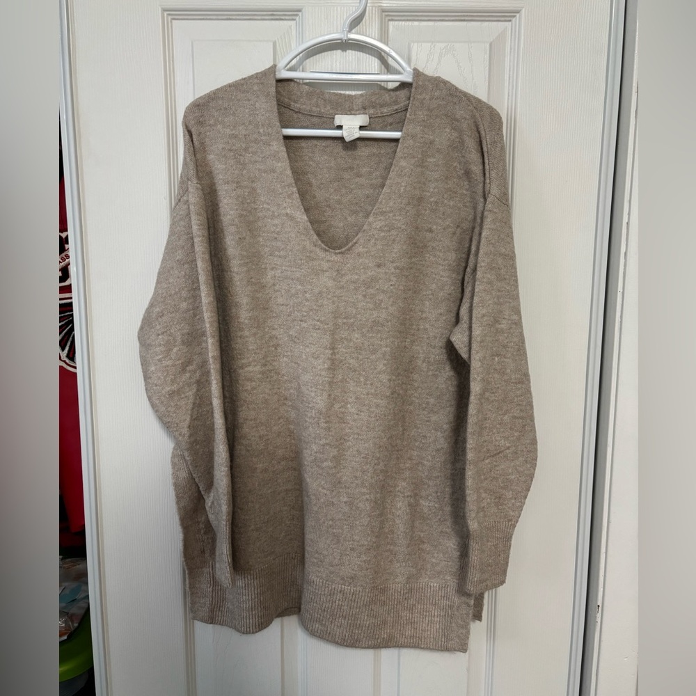 H&M oversized v neck sweater